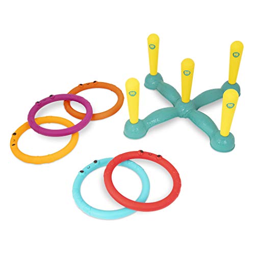 Sling-A-Ring Toss Game - 12-Piece Indoor & Outdoor Ring Toss Set