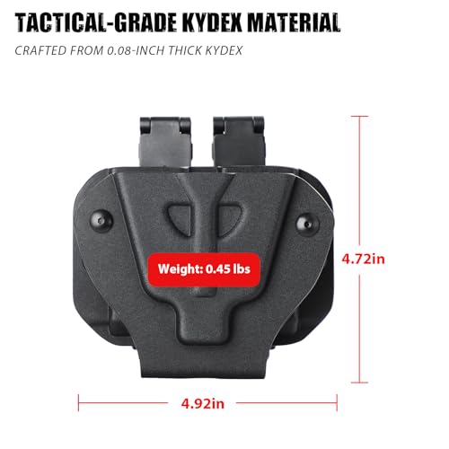 Kydex Handcuff and Magazine Holster Combo - Tactical Belt & MOLLE Compatible