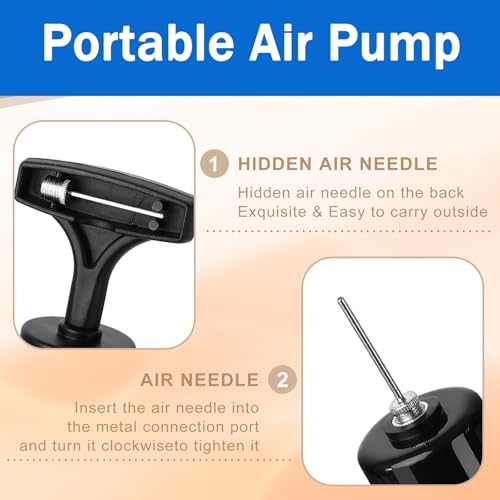 AIOMOB 4-Inch Inflatable Mini Volleyball Set with Pump - End of Season Gift & Party Favor