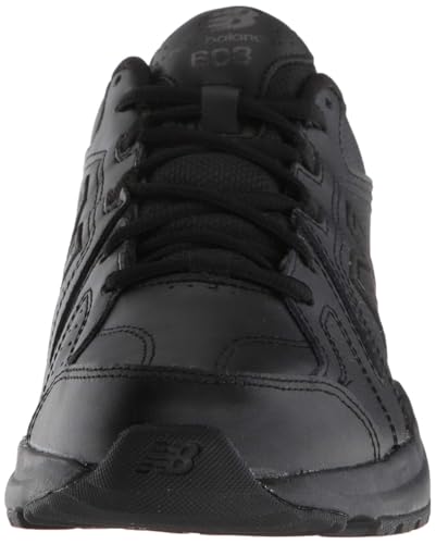 New Balance Women's 608 V5 Cross Trainer Shoes - Size 6.5 Wide Black/Black