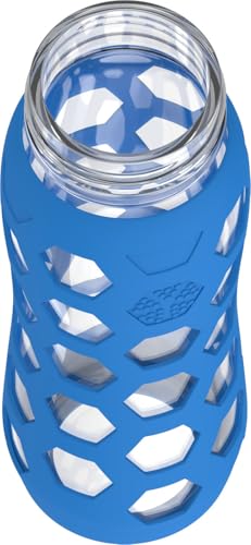 22oz Glass Water Bottle with Leak-Proof Screw Cap - Ocean
