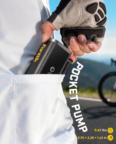 Mini Electric Bike Pump 150PSI Fast Inflator for Cycling, Portable & Auto Stop