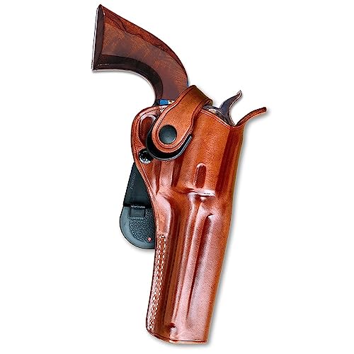 MASC Leather Revolver Holster for Uberti 1873 .45 Colt 5.5-inch, Right Hand, Brown