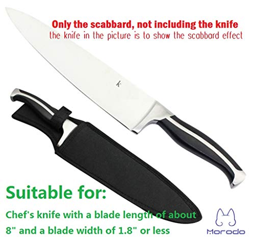 8-Inch Chef Knife Sheath - Black Nylon Knife Protector with Belt Loop - Variation of THIS listing