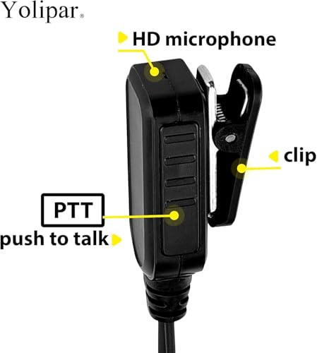 G-Shaped Earpiece Surveillance Kit for Walkie Talkies - 10 Pack