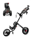 Caddytek CaddyLite 15.3 V2 Golf Push Cart - Black Lightweight Foldable Aluminum with EVA Wheels, Handle & Accessories