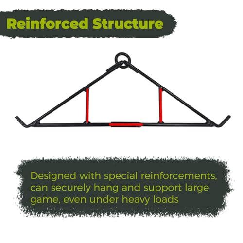 Heavy-Duty 1000 lb Deer Game Hanging Gambrel, Collapsible Steel
