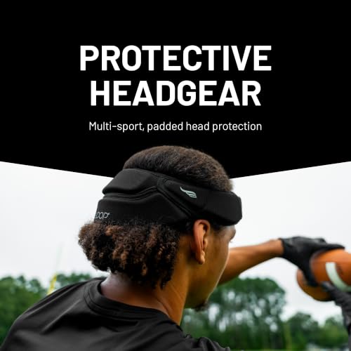 Black Small Soft Shell Headband for Sports - Breathable, Moisture-Wicking Athletic Headgear