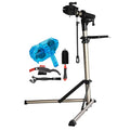 Bike Repair Stand with 360° Rotating Clamp - Adjustable Bicycle Maintenance Rack - Champagne Blue