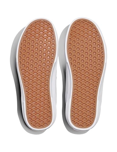 Vans Women's Seldan Low-Top Sneakers White/White US 8 Retro Skate Shoes