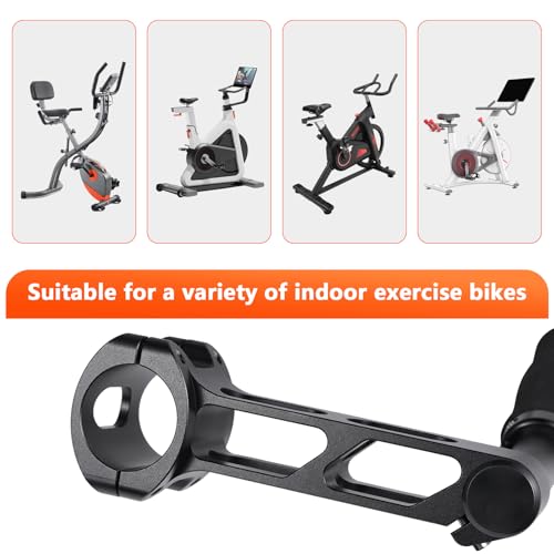 Handlebar Extender for Indoor Exercise Bikes - Compatible with Peloton & More, Aluminum Alloy, Black