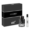 Men's Woody Aromatic Leather Fragrance Gift Set - Montblanc Explorer 1.95 Fl Oz