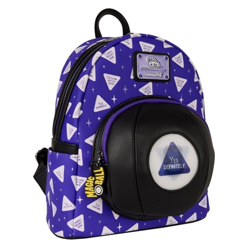 Loungefly Mattel Magic 8 Ball Mini Backpack with Lenticular Fortune Feature