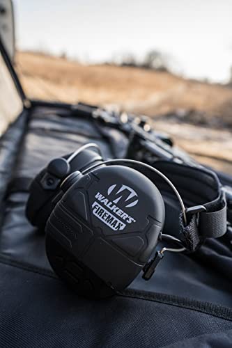 FireMax Electronic Ear Protection for Shooting & Hunting - Walkers Rechargeable Slim Hearing Muffs