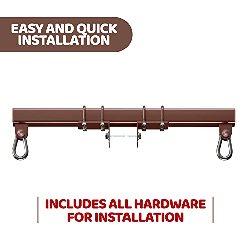 Heavy Duty Swingset Conversion Bracket 2 Pack - No Tree Needed, Brown