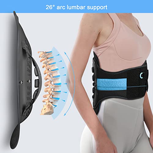 LSO Back Brace with Bionic Decompression Plate - Large/X-Large Fit 33.75-47"