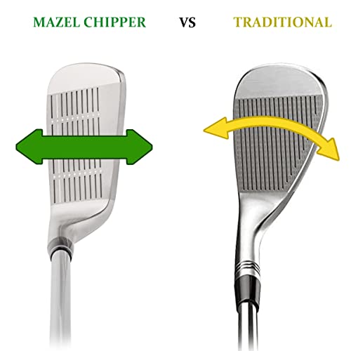 MAZEL Stainless Steel 45° Right Hand Golf Chipper Wedge for Short Game Improvement