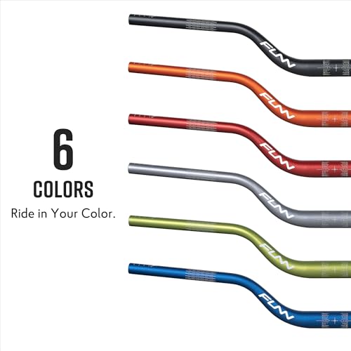 Mountain Bike Handlebar 75mm Rise Black 800mm Riser Alloy MTB & BMX Bar - Funn
