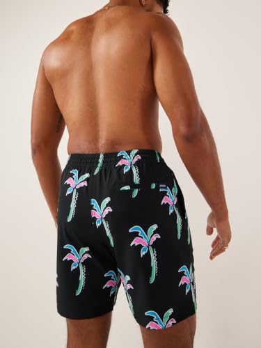 XX-Large Havana Nights Men's 7 Inch Swim Trunks with Liner & UPF 50+