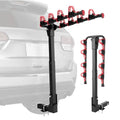4 Bike Hitch Mount Rack for Car - Heavy Duty Steel, 245 lbs Capacity, Foldable & Tilt