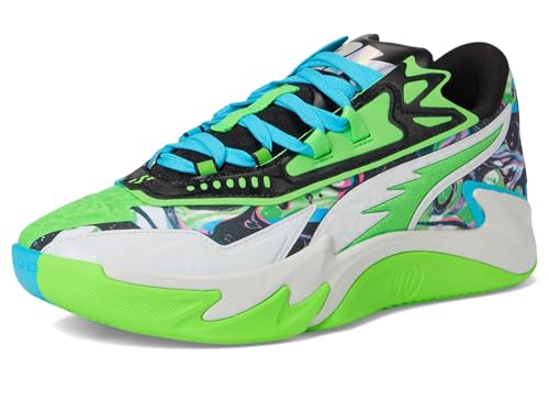 Puma Mens Scoot Zeros II Basketball Shoes Bright Aqua Feather Gray 9