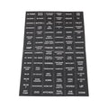Marine Switch Label Stickers Vinyl 96 Pack for Boat Panel, 1.3x2.5cm