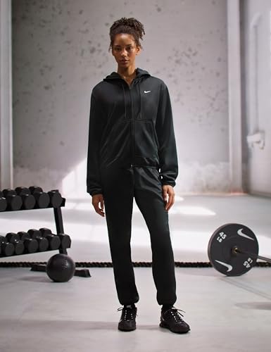 Nike Women's Fleece Pullover Hoodie - Medium Black/White Studio Sweatshirt