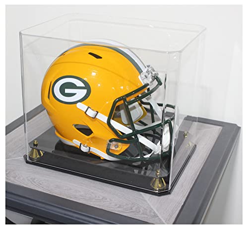 Acrylic Football Helmet Display Case with UV Protection and Dust Seal
