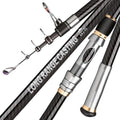 16.4 ft Telescopic Surf Fishing Rod Carbon 1-7oz 15-40lb Spinning Lake Beach