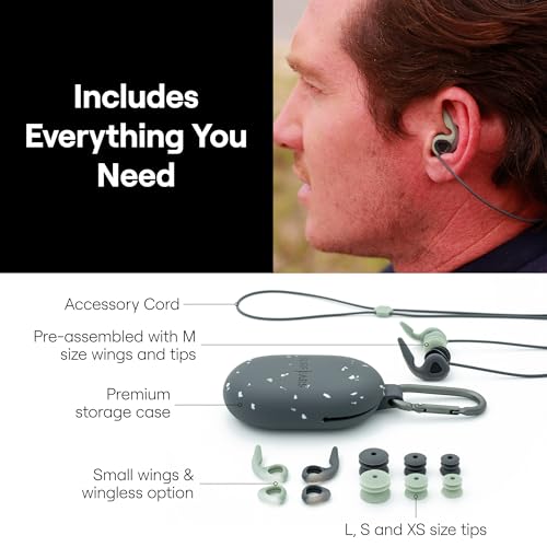 Creatures of Leisure Surf Ears 4.0 Water & Sound Ear Plugs - Black/Sage