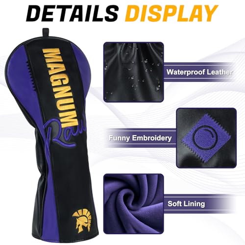 Golf Headcovers for Drivers - Funny Golf Club Cover with PU Leather - Driver Variation