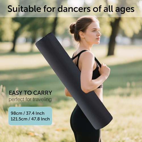 47.8x38.5 Inch Portable Tap Dance Floor with Storage Bag - Professional Studio-Quality Mat for Home & Studio Practice