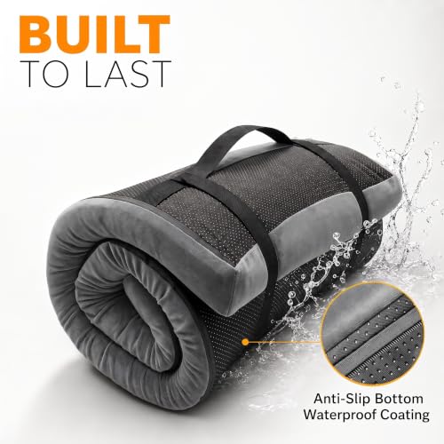 Twin Foam Camping Mattress 30D High-Density Support with Travel Bag