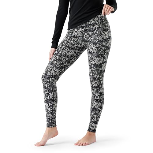 Women's Classic Thermal Merino Base Layer Bottoms X-Large Black Deco Floral