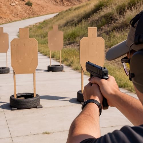 Hungdao 40 Pcs Cardboard Shooting Targets 30 x 18 Inches for Range & Training