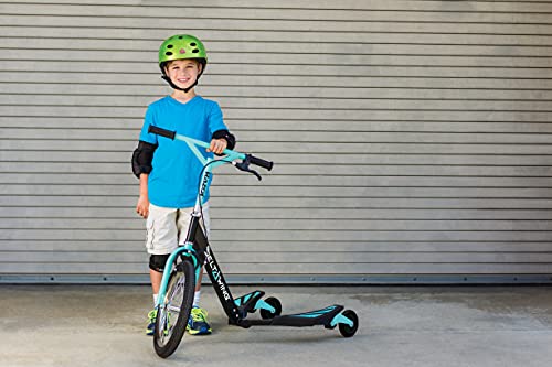 Razor DeltaWing Three-Wheel Scooter - Black & Mint Green, One Size