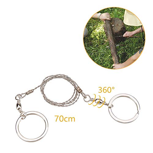 Stainless Steel Pocket Wire Saw for Camping & Survival - Lightweight & Durable