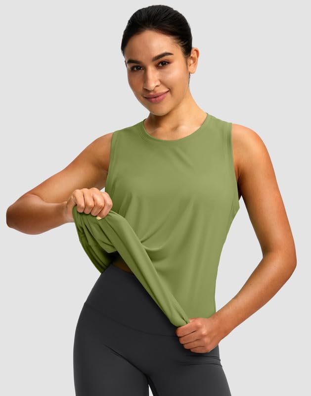 Skiennix Women's Racerback Athletic Tank Top - Sleeveless Loose Fit Yoga & Running Shirt