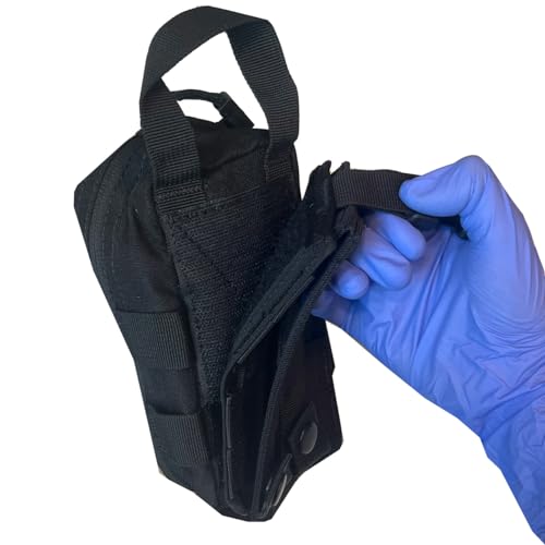Rescue Essentials Black Mini Rip-Away IFAK First Aid Kit with Contents