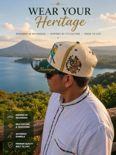 Nicaragua Heritage Baseball Cap Khali - Guardabarranco Bird & Cultural Art Design