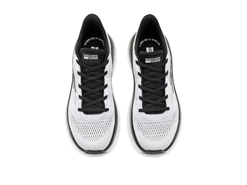 Skechers Max Cushioning Endeavour Kauska 11X-Wide Slip-On Running Shoes - White/Black