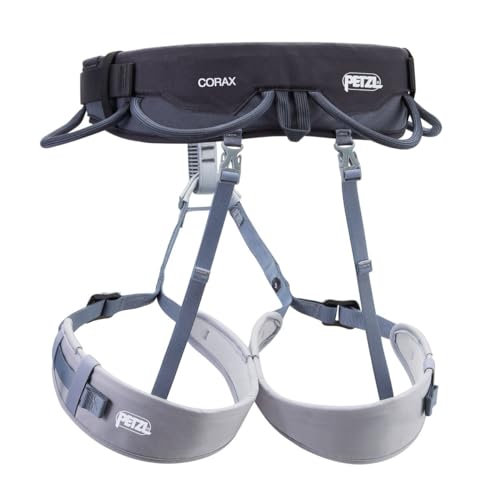 PETZL Corax Rock Climbing Harness - Dark Gray X-Small/Medium