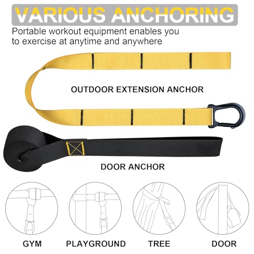 Home Resistance Training Kit with Handles, Door Anchor & Workout Guide