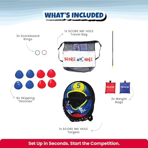 Pool Toy Starter Set - Floating Cornhole Game for All Ages, Durable & Portable