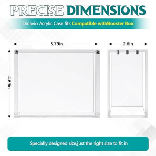 Cinnvoice 4-Pack Acrylic Booster Box Display Case for OP-04 to OP-16 TCG Cards