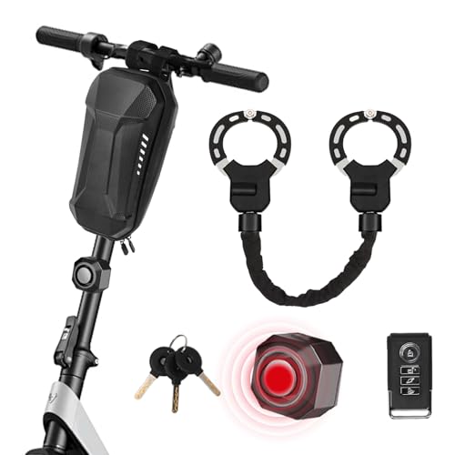 FODAHRWS Square 4LB Heavy Duty Electric Scooter Lock with Alarm & Waterproof Bag