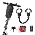 FODAHRWS Square 4LB Heavy Duty Electric Scooter Lock with Alarm & Waterproof Bag