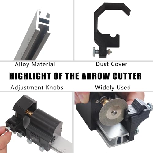 Black Electric Arrow Saw for Carbon & Fiberglass Arrow Shafts - Adjustable Mini Reciprocating Tool