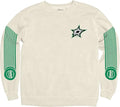 NHL Crewneck Sweatshirt - Blue 84 Dallas Stars Medium Ivory Unisex
