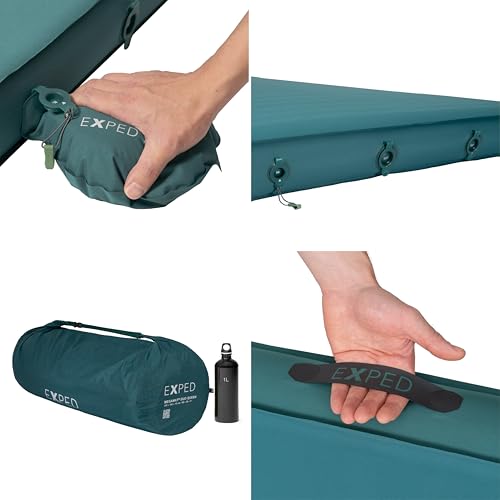 Exped MegaMat Sleeping Pad Duo Queen - Self-Inflating Camping Mattress with Insulation